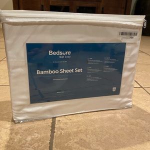 Bamboo queen size bed sheets set